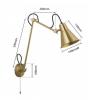 FLUX WALL OR PICTURE LIGHT BRUSHED BRASS